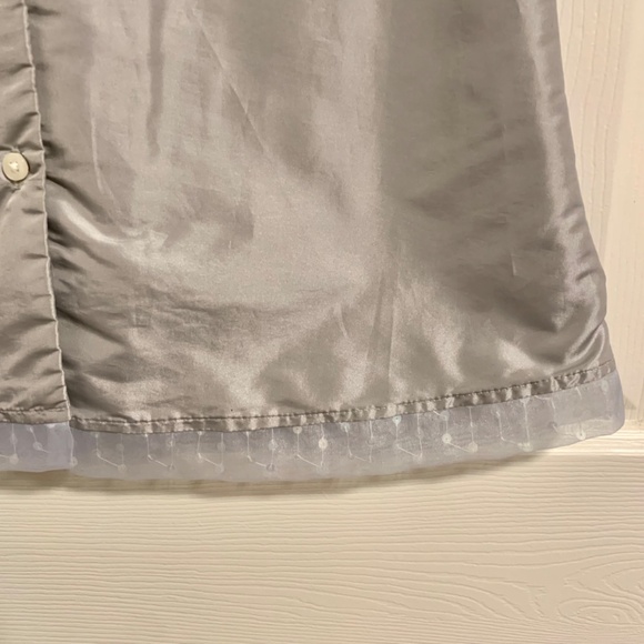 Baby Gap Gray Flowered Embroidered Stitched 2 Piece Party Dress Size 3T - Picture 8 of 12